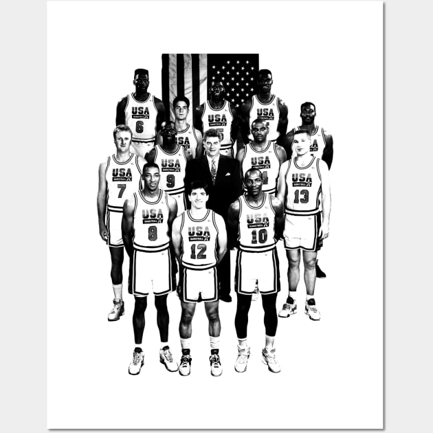 Dream Team Usa 1992 Wall Art by Zluenhurf